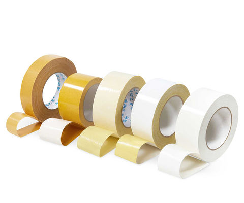 Customized White Indoor Carpet Edge Binding Tape Double Sided Rubber Hot Melt Adhesive for Rugs Sealing