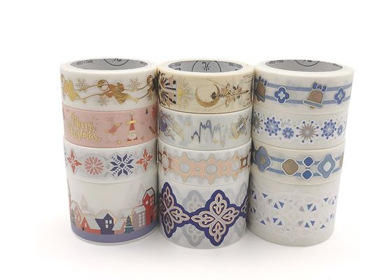 กระดาษญี่ปุ่นม้วนเทปกาวลูกไม้กลวงที่เรียบง่ายฝัน Washi เทปสติกเกอร์สำหรับไดอารี่ DIY ตกแต่ง