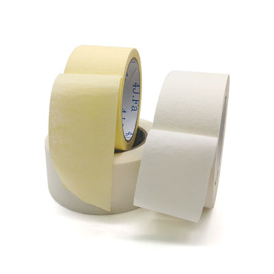 กว้าง 19 มม. ยาว 55 ม. No Residue Anit-UV White Masking Tape For Painting House