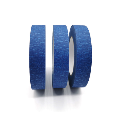 ราคาขายส่งยางด้านเดียวขนาดที่กำหนดเอง Blue Crepe Paper Tape